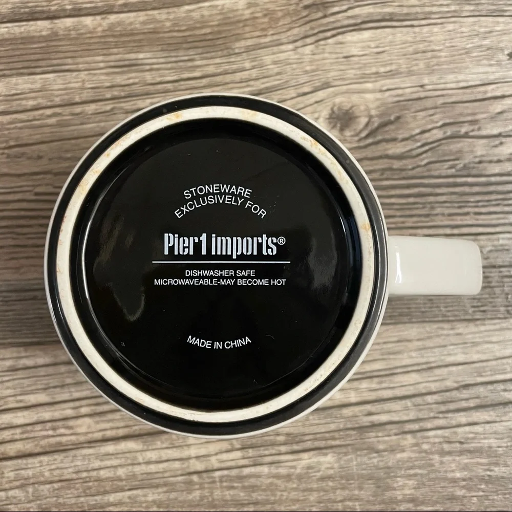 Pier 1 Imports Moustache Mug